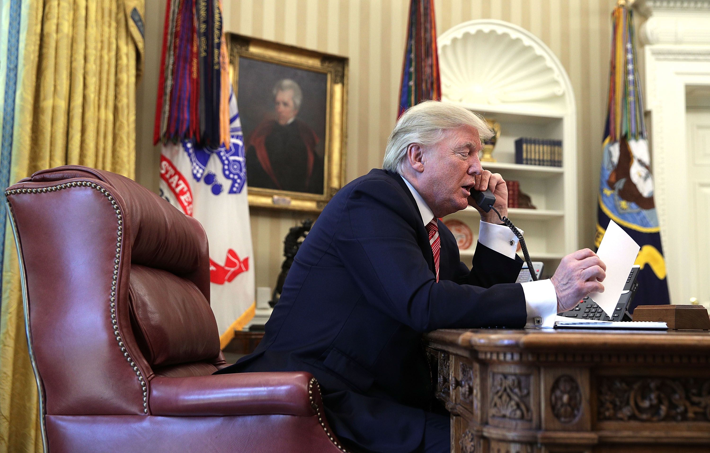 Президент США Дональд Трамп в Белом доме
